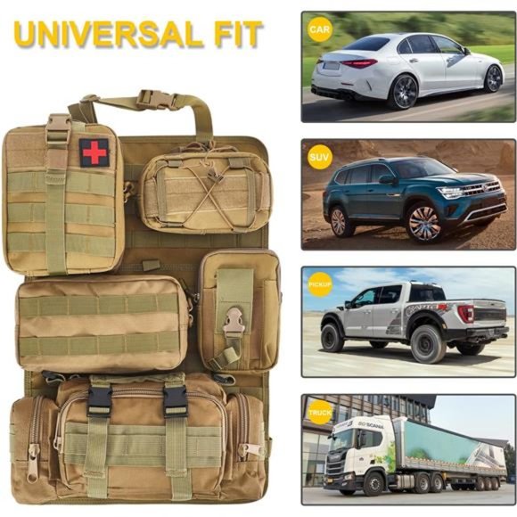 6 Pack Tactical Truck Organizer Back Seat Storage Car Seat Storage Bag M… - Picture 7 of 7